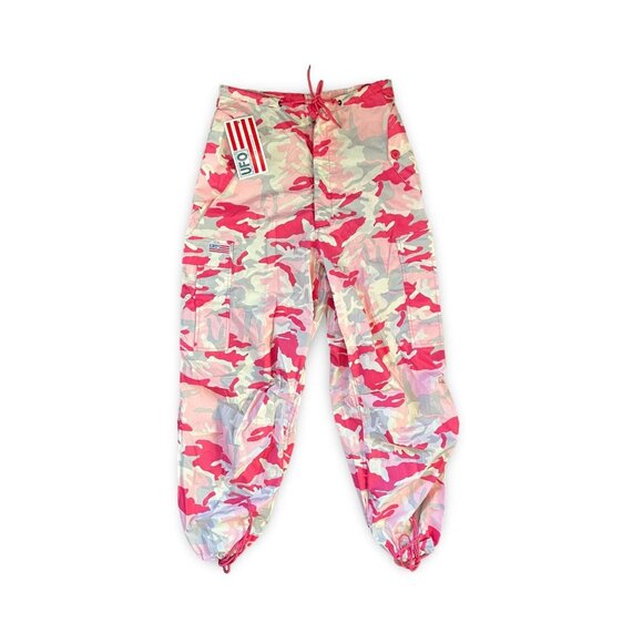 On Running Women's Camouflage Track Pants - Pink and Green - Picture 1 of 11